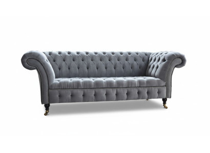 Chesterfield 3 seater couch seat fabric couches sofas sofa upholstery