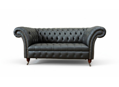 Chesterfield leather sofa couch upholstered 2 seater designer sofas couches