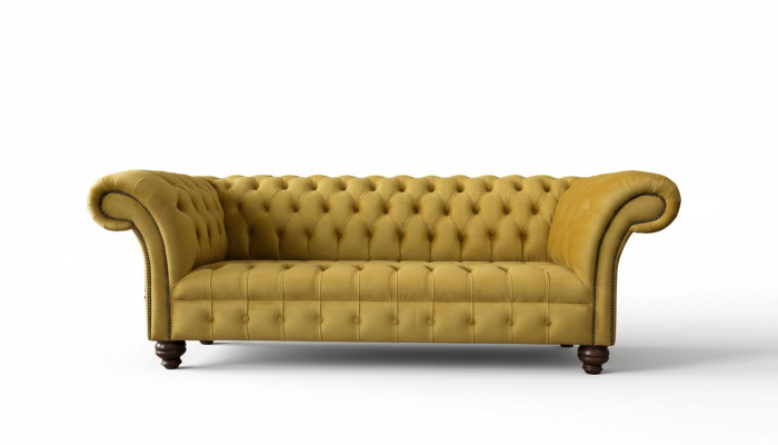 Sofa 3-seater sofas seat couch upholstery Chesterfield couches three-seater textile