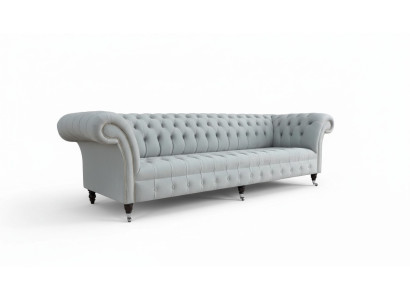 Chesterfield Sofa 4 Seater Designer Couches Couch Fabric Upholstery Textile