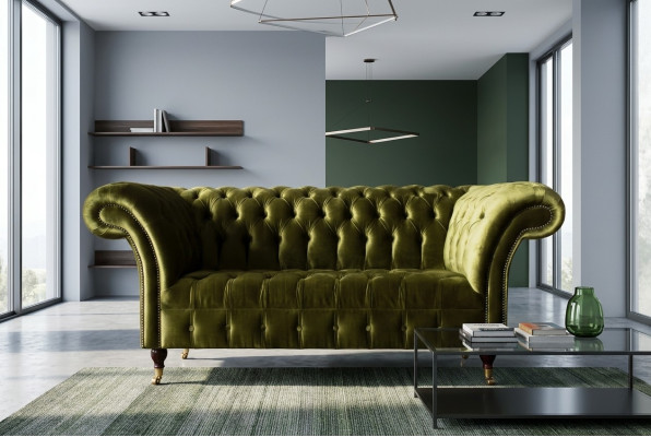 Chesterfield Sofa 2-Seater Sofas Luxury Upholstered Sofas Luxury Designer Couch Furniture