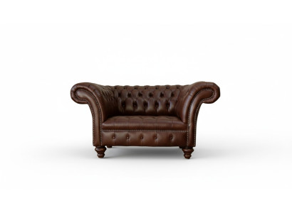 Chesterfield Sofa Living Room Sofas Couch Upholstery Leather Modern 1.5-Seater