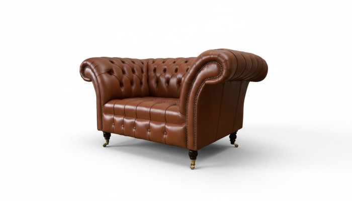 Chesterfield Design Fabric Couch Armchair 1.5-Seater Upholstered Sofas Lounge