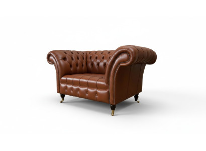 Chesterfield Design Fabric Couch Armchair 1.5-Seater Upholstered Sofas Lounge
