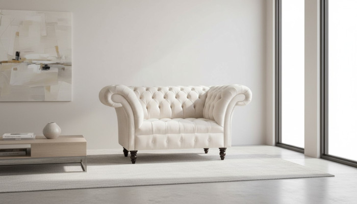 Couch upholstery sofa fabric Chesterfield couch 1.5 seater single seater pink