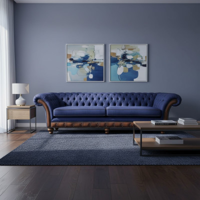 Modern Sofa Chesterfield 4 Seater Luxury Sofas Fabric Sofa Living Room Couch New