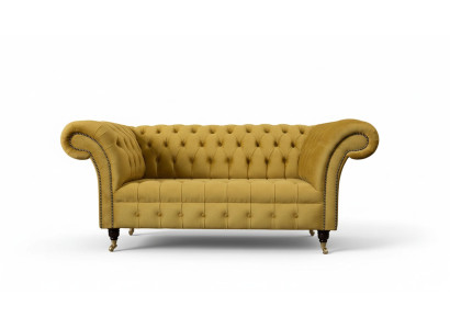 Two-seater sofa 2-seater design sofas upholstery chesterfield seat fabric textile