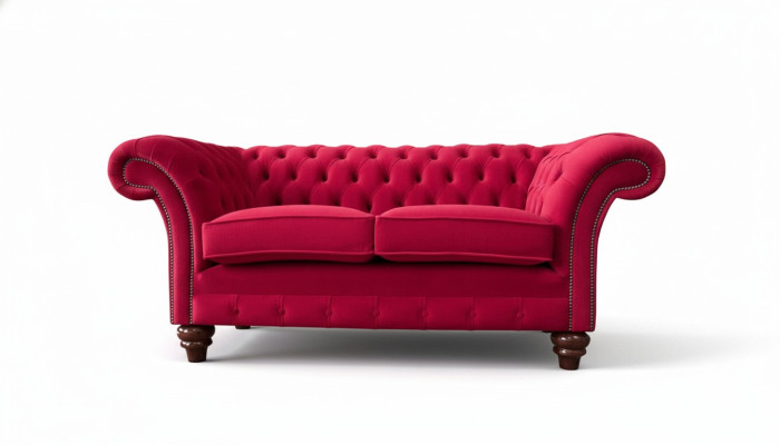 Modern Design Textile Sofa 2-Seater Couch Upholstery Luxury Sofas Chesterfield