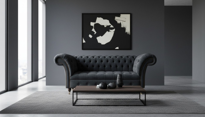 Chesterfield Design Sofa Armchair Upholstery Luxury Textile Couches 1-Seater