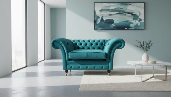 Chesterfield Design Armchair Couch Upholstery Luxury Textile 1-Seater Couches