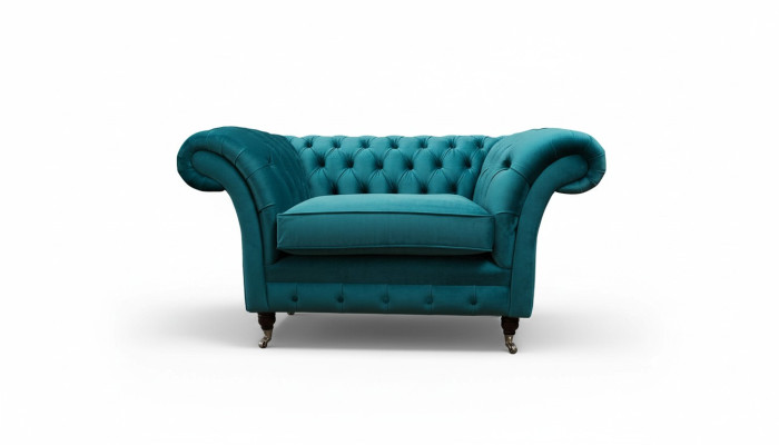 Chesterfield Design Armchair Couch Upholstery Luxury Textile 1-Seater Couches