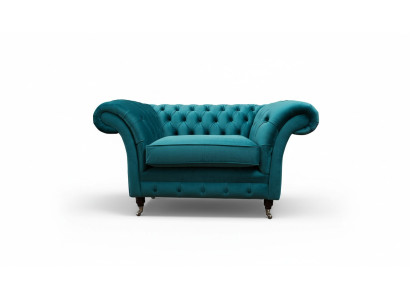 Chesterfield Design Armchair Couch Upholstery Luxury Textile 1-Seater Couches