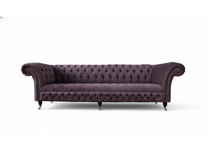 Design sofa 4-seater couch upholstery luxury textile sofas Chesterfield