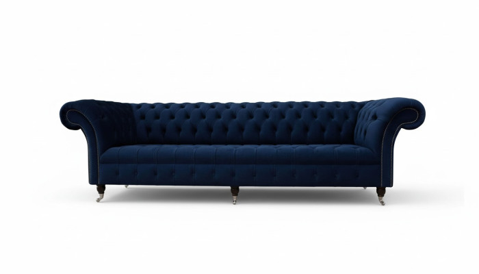 Chesterfield Sofa Sofas 4-Seater Couch Upholstered Fabric Living Room Furniture