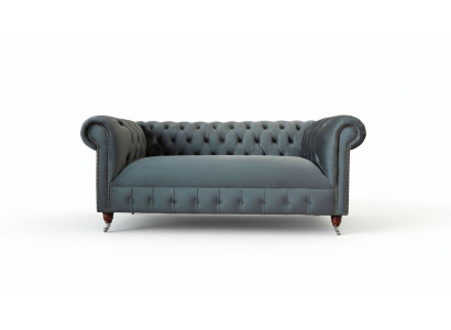 Chesterfield Textile Sofa 3 Seater Three-Seater Luxury Furniture Design Lounge