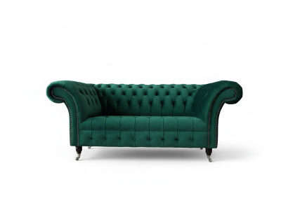 Chesterfield two-seater sofa 2-seater design sofas upholstery modern seat fabric