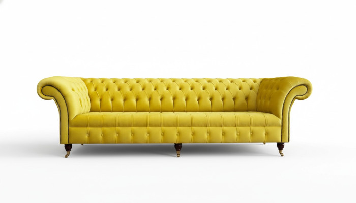 Four-seater sofa Chesterfield design sofas furniture living room couch upholstery