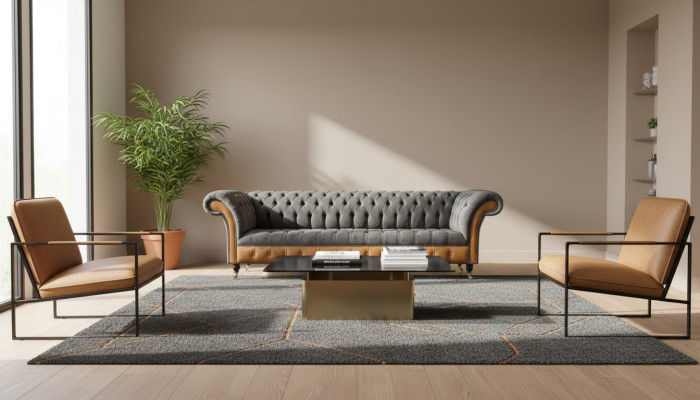 Sofa 4-seater Chesterfield luxury couch big couches upholstery 300cm design