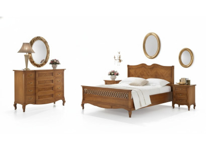 Bed 2x Nightstands Dresser 5-piece Set Bedroom Italian Furniture