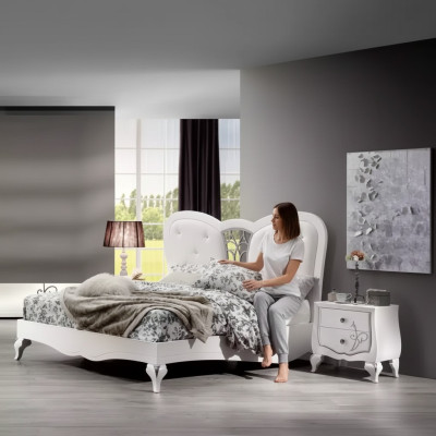 Bed 2x Nightstands 3-piece Bedroom Set Design Furniture Modern Luxury New