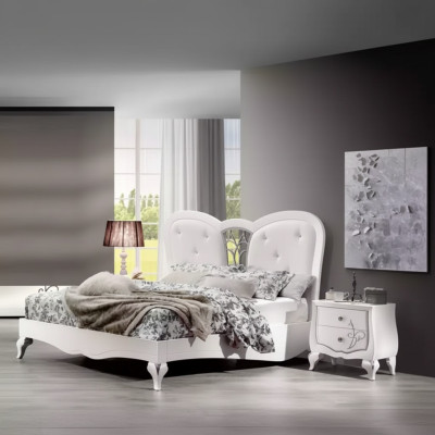 Bed 2x Nightstands 3-piece Bedroom Set Design Furniture Modern Luxury New