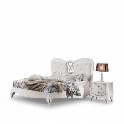 Bed 2x Nightstands 3-piece Bedroom Set Design Furniture Modern Luxury New