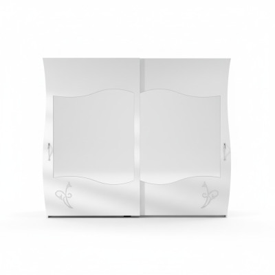Modern solid wood wardrobe bedroom shelf cabinet white new