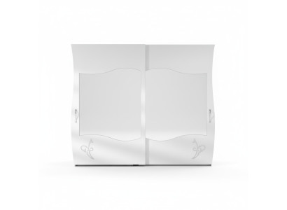 Modern solid wood wardrobe bedroom shelf cabinet white new