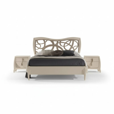 Bed, 2x nightstands, 3-piece bedroom design, luxury bedroom furniture
