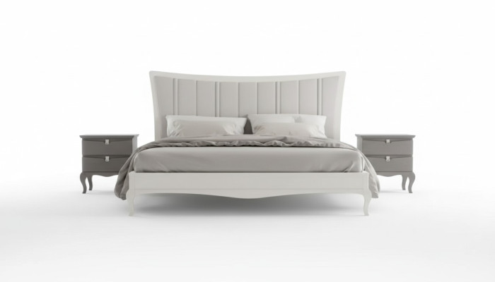 Design bedroom 3-piece. Bed 2x nightstands modern luxury beds furniture