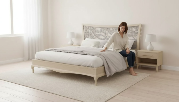 Bed Double Beds Modern Bed Frame Luxury Design Bed Frame Wood New
