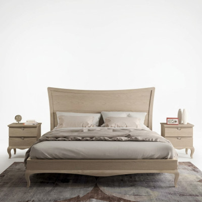 Design Furniture Modern Luxury Bed 2x Nightstand Bedroom Set 3pcs. New