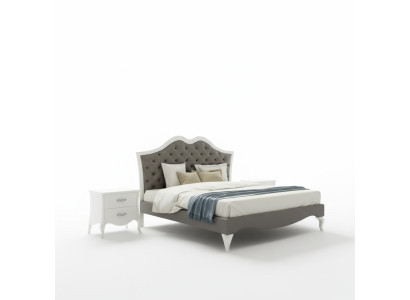 Bed Bedroom Set Bed 2x Nightstands Modern Italian Furniture 3-piece Set
