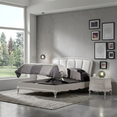 Bed 2x nightstands 3-piece bedroom set modern luxury bedroom