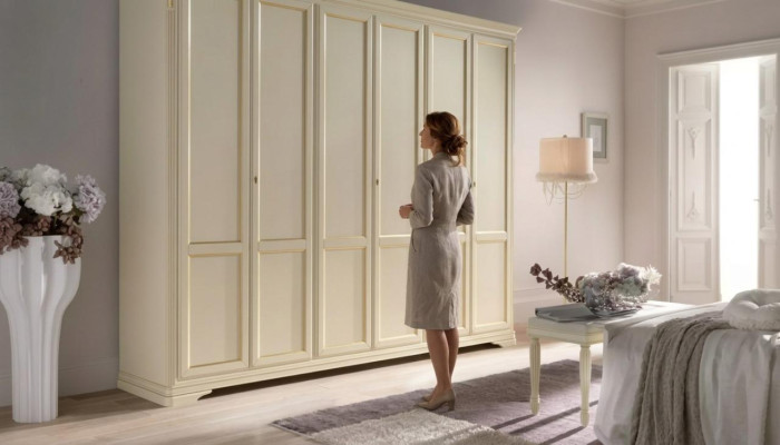 Wardrobe Beige Luxury Furniture Italian Furnishings Bedroom