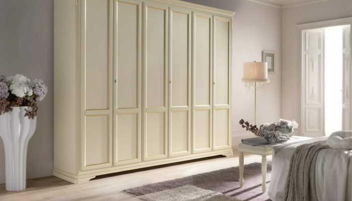 Wardrobe Beige Luxury Furniture Italian Furnishings Bedroom