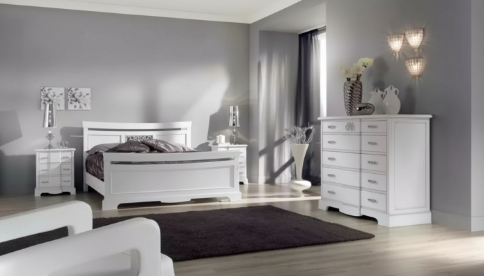 Bed 2x Nightstands 4-piece Bedroom Set Modern Luxury Bedroom New