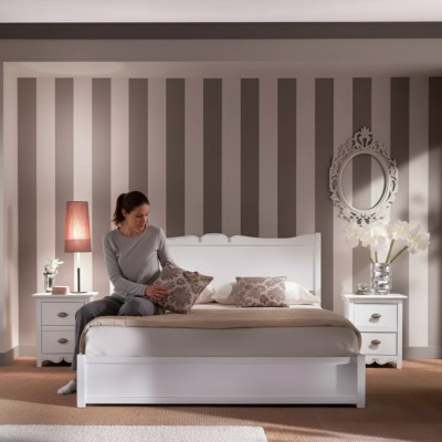 Bedroom design modern luxury bedroom bed 2x nightstands 3 pieces