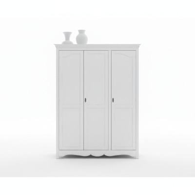 Wardrobe Wooden Cabinet Closet Bedroom Luxury Furniture White New