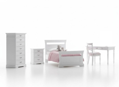 Set bed wardrobe desk 4-piece complete youth room new