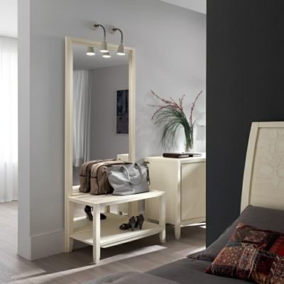 Floor mirror design mirror Italian bedroom wood standing wall