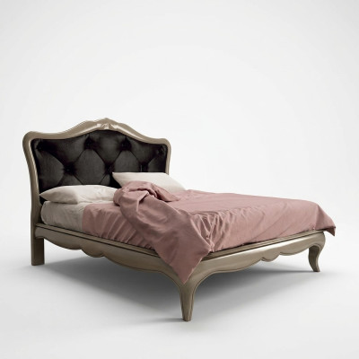 Bed Grey Luxury Wooden Bed Bedroom Design Italian Art Deco New