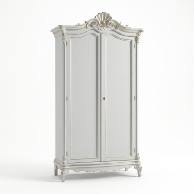 Wardrobe Bedroom Wood Closet Classic Style Cabinets Luxury