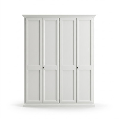 Wardrobe cupboard art deco style wood furniture classic bedroom
