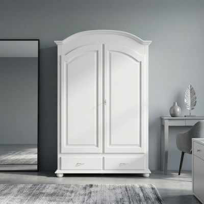 Wardrobe Luxury Cabinet Furniture Bedroom Wood White Interior