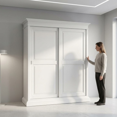 Wardrobe Italian wooden furniture cabinets wood bedroom luxury