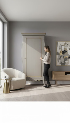 Wardrobe Bedroom Wood Cabinet Classic Style Cabinets Luxury