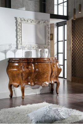 Classic chest of drawers cabinet wood cabinets furniture consoles Italian new