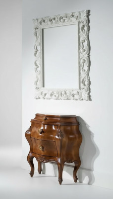 Nightstand Side Table Furniture Italian Design Classic Wood