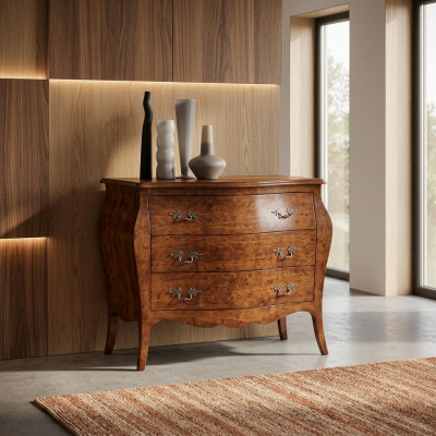 Designer furniture dresser cabinet brown luxury wood Italian furniture new